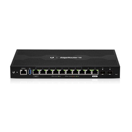 ER-12 Ubiquiti EdgeRouter 12 High-Performance Router with a Built-in Layer 2 Switch