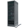 ERK-2125-CONFIG Middle Atlantic 21 Space (36-3/4 Inch), 25 Inch Deep Stand Alone Rack Configured with 4 Shelves, Black Finish