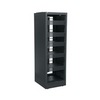ERK-3525-CONFIG Middle Atlantic 35 Space (61-1/4 Inch), 25 Inch Deep Stand Alone Rack Configured with 6 Shelves, Black Finish
