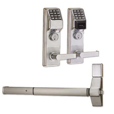 ETPDNS1G-10BM99 Alarm Lock Exit Trim Lock - Straight 1 3/4" Standard - Duronodic Finish