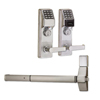 ETPDLR1G-26DD93 Alarm Lock Exit Trim Lock - Regal Lever with Proximity & Keypad - Satin Chrome Finish