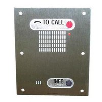 ETP-400DC Talk-A-Phone ADA Compliant Hands-Free Indoor/Outdoor Flush Mounted 2-Button "TO CALL" & "INFO" Phone