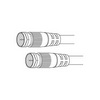FF25WX Vanco Cable F-F RG59 25ft White