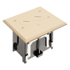 FLBA101LA Arlington Industries 1-Gang Adjustable Non-Metallic Floor Box for New Floors - Light Almond