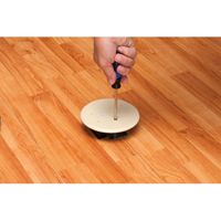 FLBAR101LA Arlington Industries 1-Gang Adjustable Non-Metallic Floor Box for New Floors w/ Round Cover - Light Almond