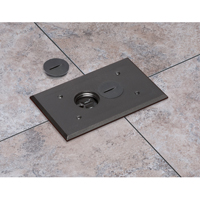 FLBC101BL Arlington Industries 1-Gang Non-Metallic Floor Boxes for New Concrete Pours - Black