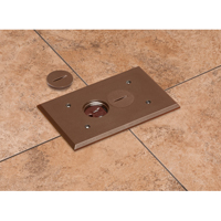 FLBC101BR Arlington Industries 1-Gang Non-Metallic Floor Boxes for New Concrete Pours - Brown