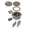 FLBC5540BR Arlington Industries Recessed Cover Kits for 5.5 Inch Concrete Floor Box - Brown