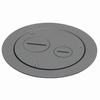 FLBC5560BL Arlington Industries Cover Kits for 5.5 Inch Concrete Floor Box with Threaded Inserts - Black
