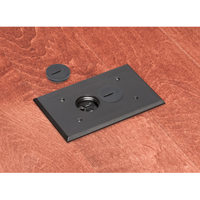 FLBR101BL Arlington Industries 1-Gang Non-Metallic Floor Box for Installed Floors - Black