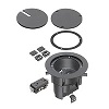 FLBR5420BL Arlington Industries In Box Floor Box Kit with Recessed Wiring Device - Black