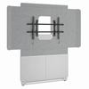 Show product details for FM-DS-4875FW-BD8W Middle Atlantic Forum Floor-to-Wall Mounted 48" (2-Bay) Display Stand for (1) 55" to 65" Display, Light Finish