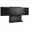 FM-DS-6675FS-JA3B Middle Atlantic Forum Free-Standing 66" (3 Bay) Display Stand for (2) 65" to 75" Display, Dark Finish