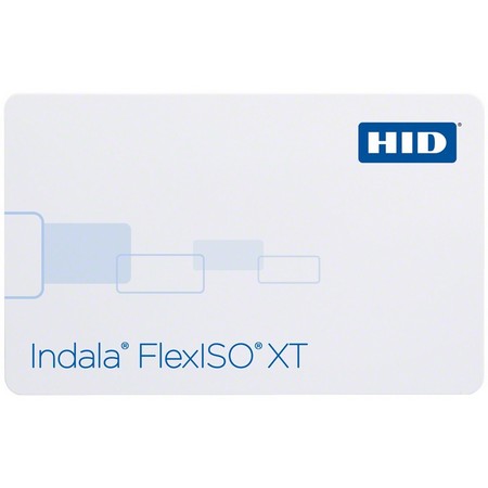 FPIXT-SSSCNH-0000-100 HID FlexPass Imageable Card FlexISO XT Composite Proximity Card Standard Programmed Low Frequency 125 kHz - exact coding standard with no gaps or over-runs Standard white glossy finish suitable for video imaging Standard white glossy finish with Indala logo card marking Sales Order & matching internal ID number suitable for dye sublimation imaging in most areas Position 3/Standard Location Back Side/Lower Right Corner None No Artwork - 100 Pack