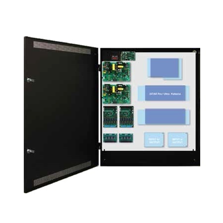 FPO150/250-2D8P2M8PNL4E8S LifeSafety Power SWH 16 Door 12 Amp 12VDC and 20 Amp 12VDC 16 Managed and 16 Auxiliary Class II Distribution Outputs Access Control Power Supply in UL Listed Indoor 30" W x 36" H x 6.5" D Electrical Enclosure
