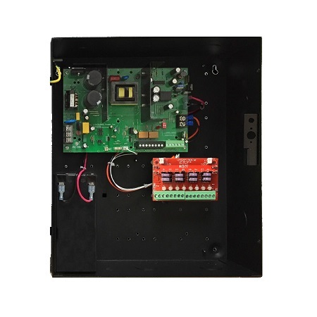 FPV104-D8E1 LifeSafety Power Vantage 10 Amp 24VDC 8 Auxiliary Distribution Outputs Access Control Power Supply in UL Listed Indoor 12" W x 14" H x 4.5" D Electrical Enclosure