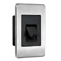 FR1500-ID ZKTeco USA Flushmount Slave Fingerprint Reader with Built in ZKAccess Card Reader
