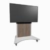 FVS-1200SC-WHA0 Middle Atlantic IFP Fixed Cart VESA 1200 Mounting Pattern with White Base and 5th Ave Elm Finish