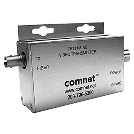 FVT11MAC Comnet Mini Video Transmitter, 24VAC Input, mm, 1 fiber