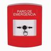 GLR001ES-ES STI Red Indoor Only No Cover Key-to-Reset Push Button with EMERGENCY STOP Label Spanish