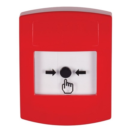 GLR001NT-ES STI Red Indoor Only No Cover Key-to-Reset Push Button with No Text Label Spanish