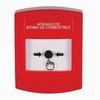 GLR001PS-ES STI Red Indoor Only No Cover Key-to-Reset Push Button with FUEL PUMP SHUT-DOWN Label Spanish