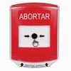 GLR021AB-ES STI Red Indoor Only Shield Key-to-Reset Push Button with ABORT Label Spanish