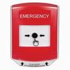 GLR021EM-EN STI Red Indoor Only Shield Key-to-Reset Push Button with EMERGENCY Label English