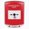 GLR021EX-EN STI Red Indoor Only Shield Key-to-Reset Push Button with EMERGENCY EXIT Label English