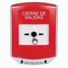 GLR021LD-ES STI Red Indoor Only Shield Key-to-Reset Push Button with LOCKDOWN Label Spanish