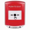 GLR021PX-EN STI Red Indoor Only Shield Key-to-Reset Push Button with PUSH TO EXIT Label English