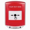 GLR021ZA-EN STI Red Indoor Only Shield Key-to-Reset Push Button with Non-Returnable Custom Text Label English
