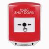 GLR0A1HV-EN STI Red Indoor Only Shield w/ Sound Key-to-Reset Push Button with HVAC SHUT-DOWN Label English