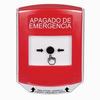 GLR0A1PO-ES STI Red Indoor Only Shield w/ Sound Key-to-Reset Push Button with EMERGENCY POWER OFF Label Spanish