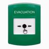 GLR101EV-EN STI Green Indoor Only No Cover Key-to-Reset Push Button with EVACUATION Label English