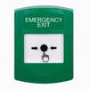 GLR101EX-EN STI Green Indoor Only No Cover Key-to-Reset Push Button with EMERGENCY EXIT Label English