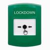 GLR101LD-EN STI Green Indoor Only No Cover Key-to-Reset Push Button with LOCKDOWN Label English