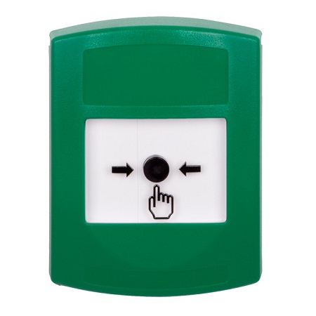 GLR101NT-ES STI Green Indoor Only No Cover Key-to-Reset Push Button with No Text Label Spanish