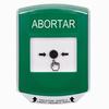 GLR121AB-ES STI Green Indoor Only Shield Key-to-Reset Push Button with ABORT Label Spanish