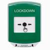 GLR121LD-EN STI Green Indoor Only Shield Key-to-Reset Push Button with LOCKDOWN Label English