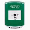 GLR121LD-ES STI Green Indoor Only Shield Key-to-Reset Push Button with LOCKDOWN Label Spanish