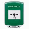 GLR121PX-EN STI Green Indoor Only Shield Key-to-Reset Push Button with PUSH TO EXIT Label English