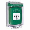 GLR141HV-EN STI Green Indoor/Outdoor Low Profile Flush Mount w/ Sound Key-to-Reset Push Button with HVAC SHUT-DOWN Label English
