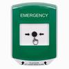 GLR1A1EM-EN STI Green Indoor Only Shield w/ Sound Key-to-Reset Push Button with EMERGENCY Label English