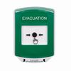GLR1A1EV-EN STI Green Indoor Only Shield w/ Sound Key-to-Reset Push Button with EVACUATION Label English