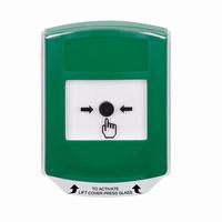 GLR1A1NT-EN STI Green Indoor Only Shield w/ Sound Key-to-Reset Push Button with No Text Label English