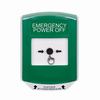 GLR1A1PO-EN STI Green Indoor Only Shield w/ Sound Key-to-Reset Push Button with EMERGENCY POWER OFF Label English