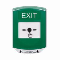 GLR1A1XT-EN STI Green Indoor Only Shield w/ Sound Key-to-Reset Push Button with EXIT Label English
