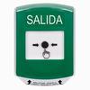 GLR1A1XT-ES STI Green Indoor Only Shield w/ Sound Key-to-Reset Push Button with EXIT Label Spanish