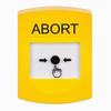 GLR201AB-EN STI Yellow Indoor Only No Cover Key-to-Reset Push Button with ABORT Label English